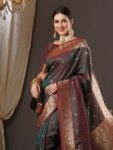imgi_89_03c305c1-19fc-4507-927b-c90e57f67d1f1673369388765AnoukBrownRedWovenDesignZariSilkBlendBanarasiSaree1