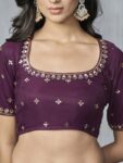 imgi_24_feca59b9-9798-45dc-9823-40c56e1788951692291102403InddusMauveGold-TonedSequinnedNetSaree1