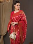 imgi_28_930e39f8-1485-4650-9d18-43de425adb751673369349315AnoukPinkGold-TonedWovenDesignZariSilkBlendBanarasiSaree1