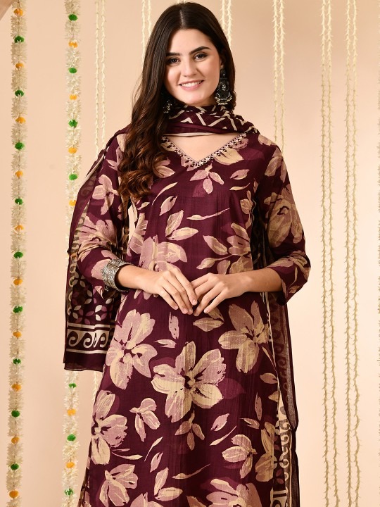 imgi_33_22474943-5430-4c36-8f81-ce57e49397831740401069197-Anouk-Women-Floral-Printed-Regular-Pure-Cotton-Kurta-with-Tr-1