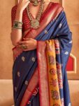 imgi_92_a95d043a-d598-41dc-84e5-542b83ad084e1716947811792AnoukNavyBlueSilkBlendEthnicWovenDesignTraditionalWearSareew1