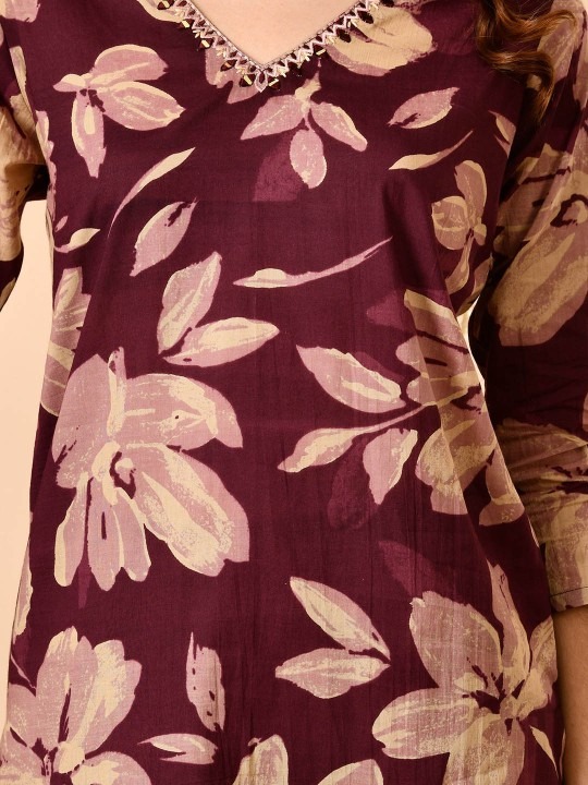 imgi_36_c35e4312-0b40-4341-8843-170764651dd31740401069156-Anouk-Women-Floral-Printed-Regular-Pure-Cotton-Kurta-with-Tr-3