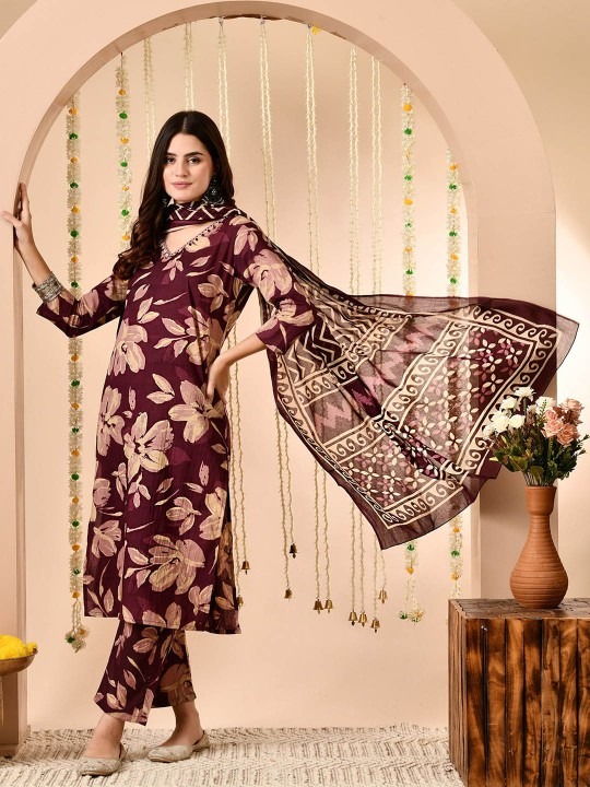 imgi_37_b8db1786-18d2-4a15-a9a6-373266315f8b1740401069177-Anouk-Women-Floral-Printed-Regular-Pure-Cotton-Kurta-with-Tr-2