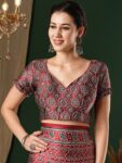 imgi_35_a93c63dc-13c9-4c79-b6ac-458edb6c2f001715761689521AnoukRedCrepeEthnicPrintedTraditionalWearSareewithMatchingBl1