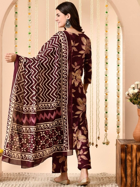 imgi_42_d5b7b795-79f5-494d-8235-1d13f6ec87b81740401069091-Anouk-Women-Floral-Printed-Regular-Pure-Cotton-Kurta-with-Tr-6