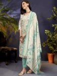 imgi_46_31b9951f-fe87-4e6c-81b9-db248652df4e1716634965110WomensWearBlue-WhiteCottonBlendPrintedEmbroideredKurtasetDup1