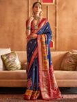 imgi_92_a95d043a-d598-41dc-84e5-542b83ad084e1716947811792AnoukNavyBlueSilkBlendEthnicWovenDesignTraditionalWearSareew1