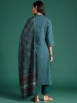 9f6a3ec7-f21d-4a82-8e9f-4284c856da001736741535898-Indo-Era-Teal-Printed-Straight-Kurta-Trousers-With-Dupatta-s-7