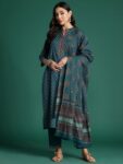 9f6a3ec7-f21d-4a82-8e9f-4284c856da001736741535898-Indo-Era-Teal-Printed-Straight-Kurta-Trousers-With-Dupatta-s-7