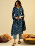imgi_28_22b5a300-7d21-47e8-b392-cf6e43211b8f1727722080607-Indo-Era-Teal-blue-Ethnic-Motifs-Printed-Pure-Cotton-Kurta-w-2